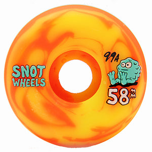 Snot Wheel Co Team Swirl Skateboard Wheels 99a 58mm