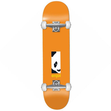 Enjoi Skateboards Box Panda Orange Complete Skateboard 8.125