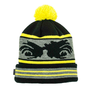 Madness Skateboards Crazy Eyes Safety Yellow/Black Beanie