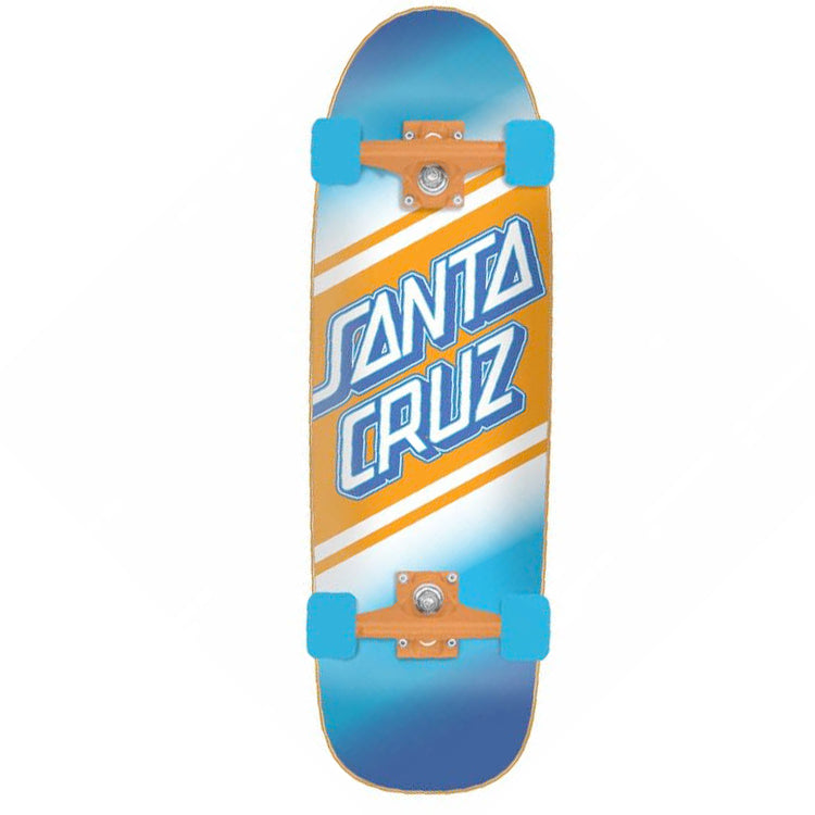 Santa Cruz Street Skate Cruiser Blue/Orange Complete Skateboard 8.79