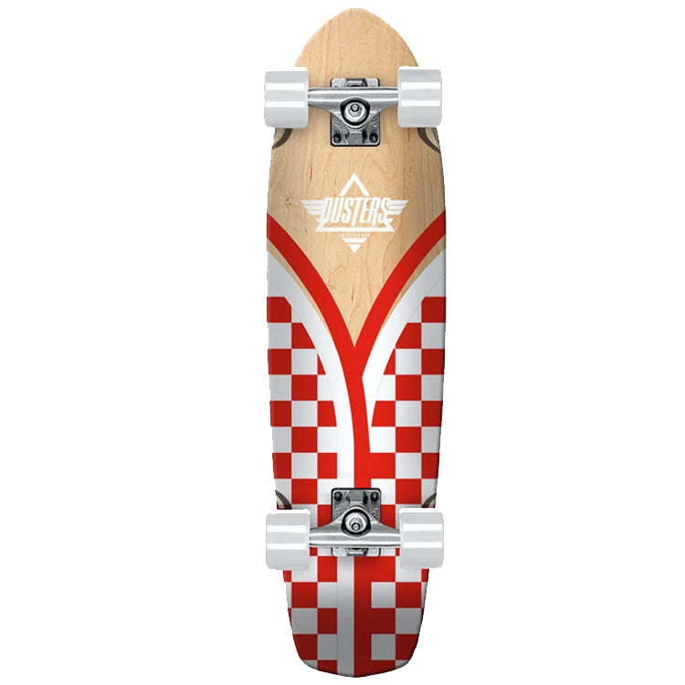 Dusters Flashback Checker Complete Skateboard Cruiser 8.75