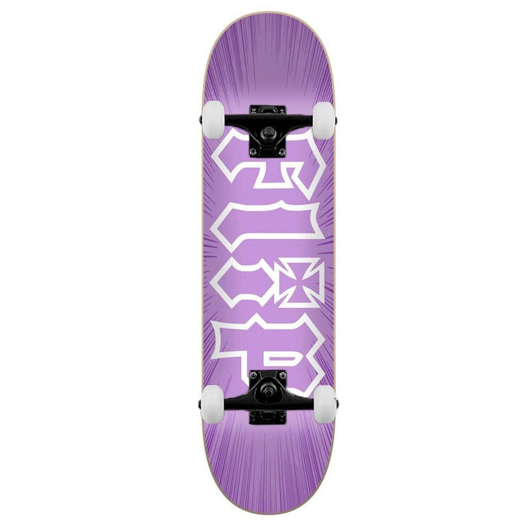 Flip Skateboards HKD Burst Purple Complete Skateboard 7.75