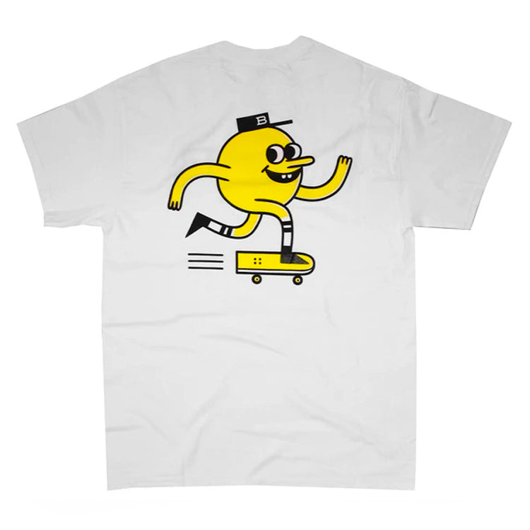 Blast Skates White Mascot Logo T-Shirt