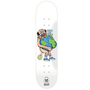 Death Skateboards Dan Cates Fuck The World Skateboard Deck 8"