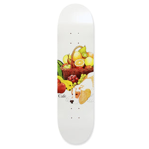 Skateboard Cafe Healthy White Skateboard Deck 8.25"