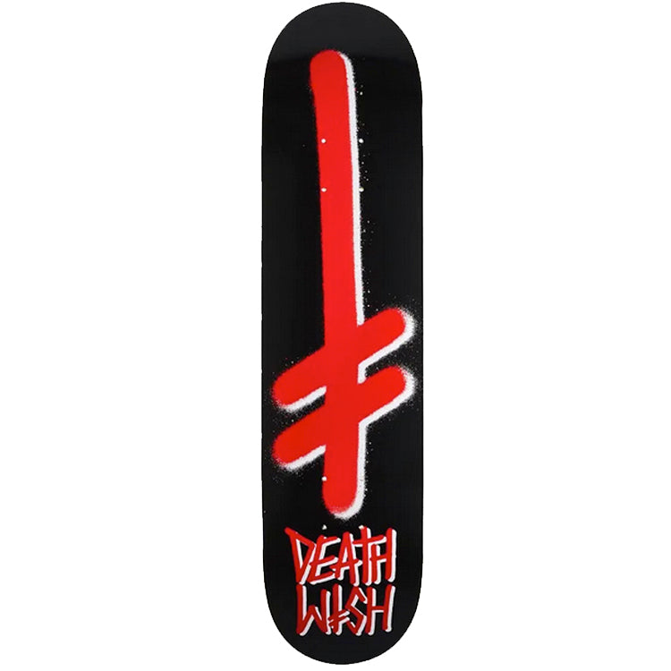 Deathwish Skateboards Gang Logo Black/Red Skateboard Deck 8.5