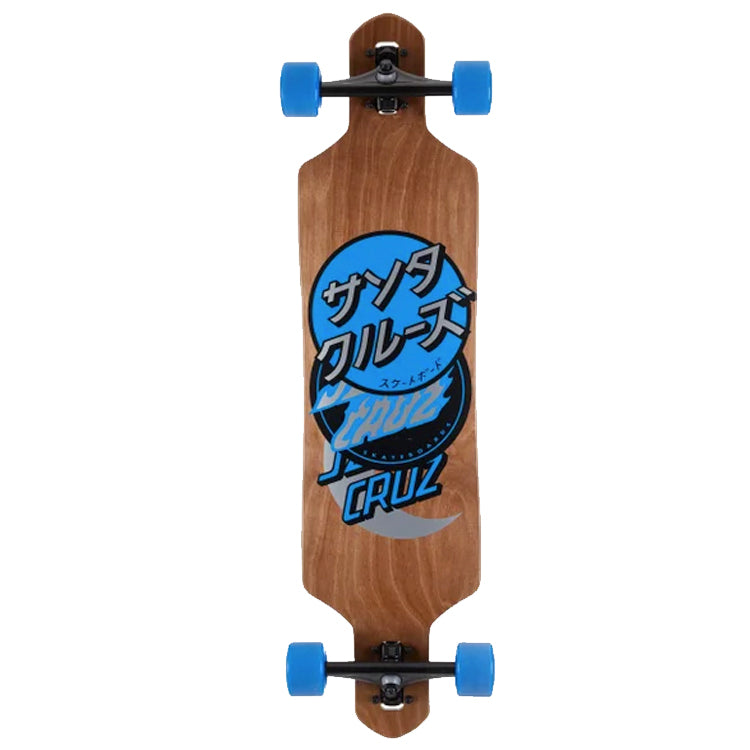 Santa Cruz Skateboards Group Dot Drop Thru Complete Skateboard Longboard 9