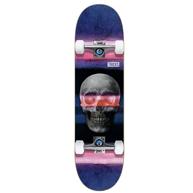 Tricks Skateboards Skull Complete Skateboard 7.75