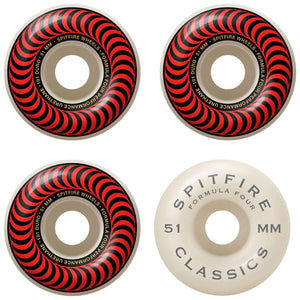 Spitfire Wheels Formula Four Classic Skateboard Wheels 101a 51mm