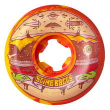 Slime Ball Wheels Jeremy Fish Burger Speed Balls Red Yellow Swirl Skateboard Wheels 99a 56mm