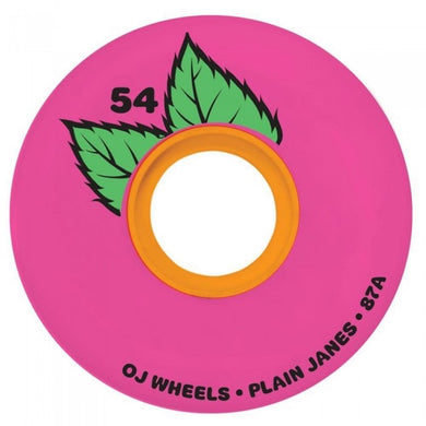 OJ Wheels Plain Jane Keyframe Pink Skateboard Wheels 87a 54mm