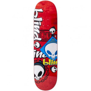 Blind Skateboards Random Placement Red Skateboard Deck 8.25"