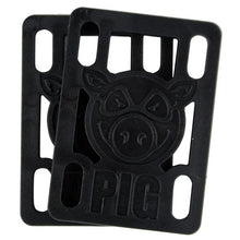 Pig Wheels Pig Piles Hard 1/2" Black Skateboard Riser Pads
