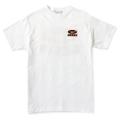 Skateboard Cafe Trumpet Logo T-Shirt White