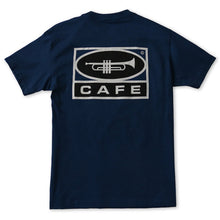 Skateboard Cafe Trumpet Logo T-Shirt Navy