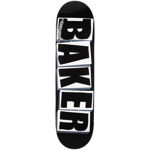 Baker Skateboards Brand Logo Black/White Skateboard Deck 8.125"