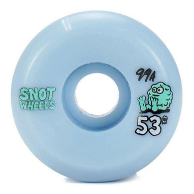 Snot Wheel Co Team Conical Ice Blue Skateboard Wheels 99a 53mm