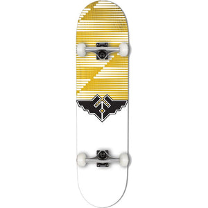 Fracture Skateboards Wings V2 Yellow Complete Skateboard 8"