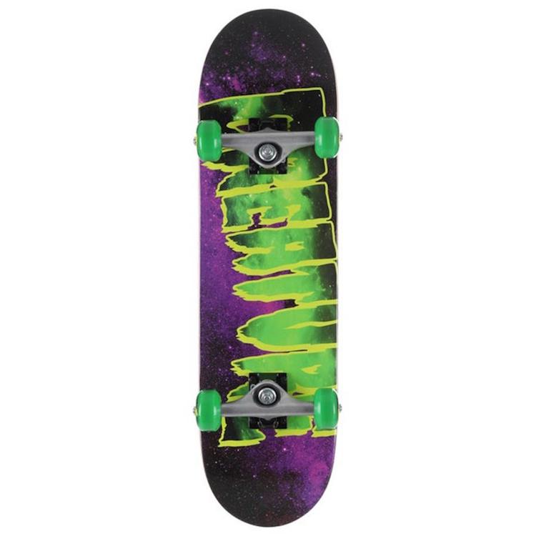 Creature Skateboards Galaxy Mini Green/Purple Complete Skateboard 7.5