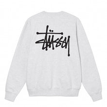 Stussy Basic Logo Crewsweat Ash Heather