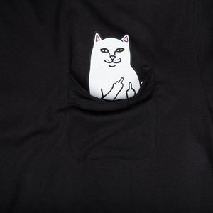 RIPNDIP Lord Nermal Black Pocket T-Shirt