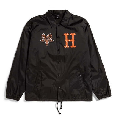 HUF X THRASHER Split Coaches Jacket Black