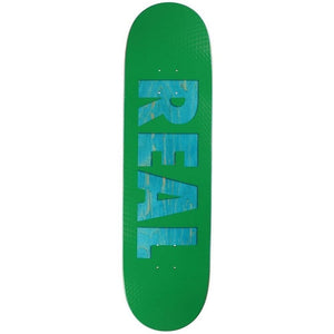 Real Skateboards Bold Team Series Green Skateboard Deck 8.38"
