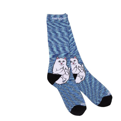 RIPNDIP Lord Nermal Navy Speckle Crew Socks