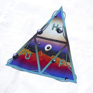 HUF Altered State Triple Triangle S/S T-Shirt White