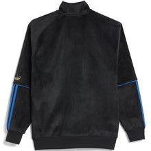 Adidas Skateboarding Tyshawn Velour Track Zip Top Jacket Black/Blue Bird/Matte Gold