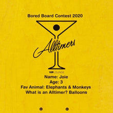 Alltimers Bored Boards Skateboard Deck 8.5"