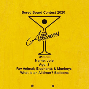 Alltimers Bored Boards Skateboard Deck 8.5"