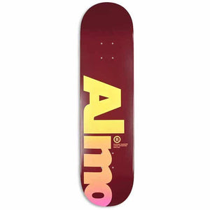 Almost Skateboards Fall Off Logo Magenta Skateboard Deck 8"