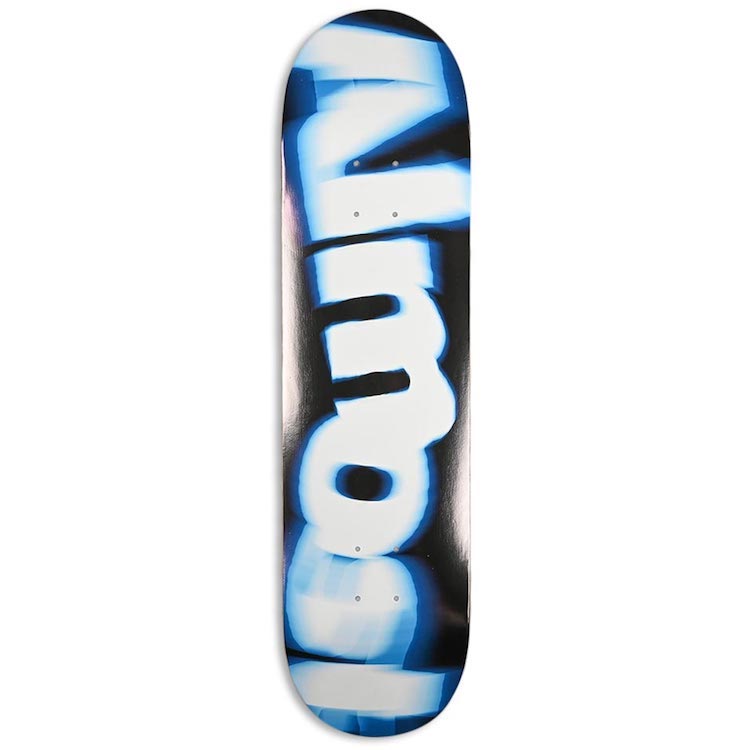 Almost Skateboards Spin Blur Logo Blue Skateboard Deck 8