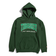 HUF X THRASHER Bayview Pullover Hoodie Forest Green