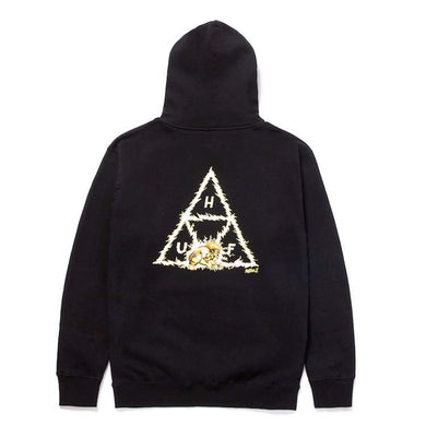 HUF X STREETFIGHTER Blanka Triple Triangle Pullover Hoodie Black