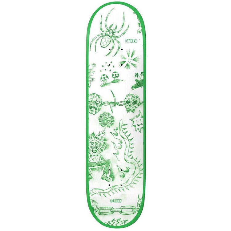 Baker Skateboards T-Funk Lunacy Skateboard Deck 8.3875