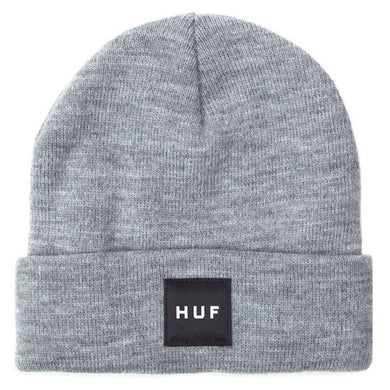 HUF Box Logo Beanie Grey Heather