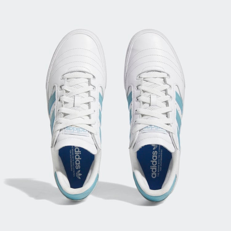 Adidas Skateboarding Busenitz Vulc II Cloud White Preloved Blue Gold Metallic Shoes