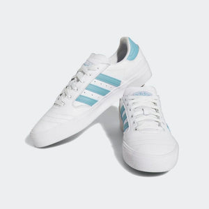 Adidas Skateboarding Busenitz Vulc II Cloud White/Preloved Blue/Gold Metallic Shoes