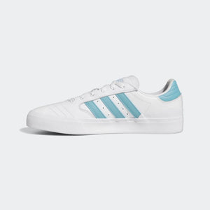 Adidas Skateboarding Busenitz Vulc II Cloud White/Preloved Blue/Gold Metallic Shoes