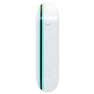Skateboard Cafe Stripe White/Ice/Black Skateboard Deck 8.125"