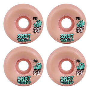 Snot Wheel Co Team Conical Baby Pink Skateboard Wheels 99a 53mm