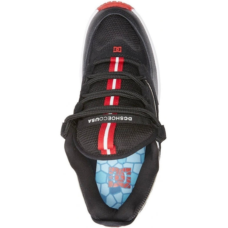 Nike black hotsell white red shoes