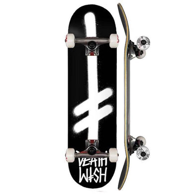 Deathwish Skateboards Gang Logo Complete Skateboard Black/White 8.25
