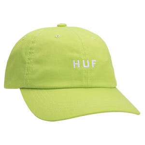 HUF OG Logo Curved Visor Cap Hot Lime