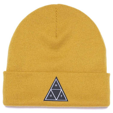 HUF Triple Triangle Beanie Gold