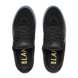 Lakai Essex Black/Gold Suede Shoes