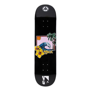 Welcome Skateboards Evan Mock “Wave” On Island Shape Pearlescent Pink Dip Skateboard Deck 8.38"