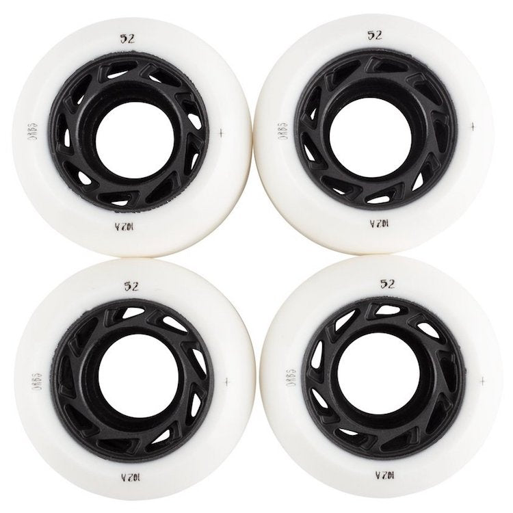 Orb Wheels Ghost Lites White/Black Skateboard Wheels 102a 52mm